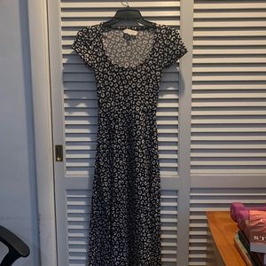 Black and White Cheetah Print Dress